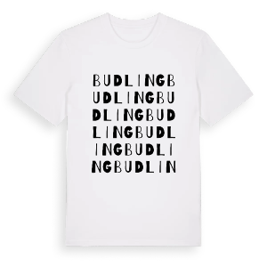 Budling ordlek t-shirt – ekologisk bomull t-shirt från Pinshirt