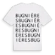 Bugnières ordlek t-shirt
