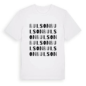 Bulson ordlek t-shirt – ekologisk bomull t-shirt från Pinshirt