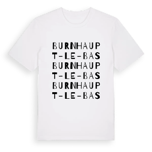 Burnhaupt-le-Bas ordlek t-shirt – ekologisk bomull t-shirt från Pinshirt