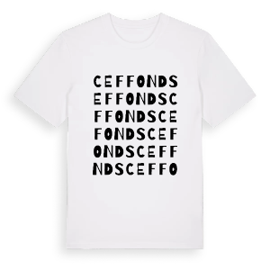 Ceffonds ordlek t-shirt – ekologisk bomull t-shirt från Pinshirt