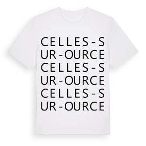 Celles-sur-Ource ordlek t-shirt – ekologisk bomull t-shirt från Pinshirt