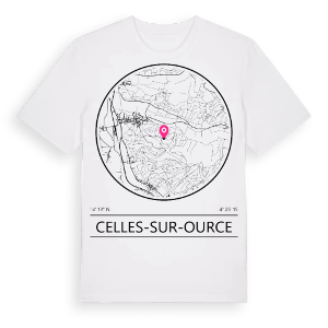 Celles-sur-Ource t-shirt – ekologisk bomull t-shirt från Pinshirt