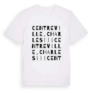 Centre Ville, Charles III ordlek t-shirt – ekologisk bomull t-shirt från Pinshirt