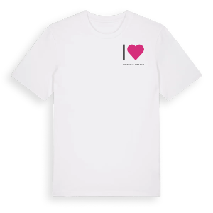Jag älskar Centre Ville, Charles III t-shirt litet tryck – ekologisk bomull t-shirt från Pinshirt