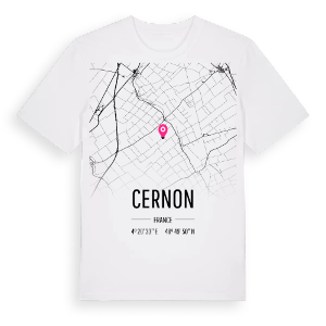 Cernon karta t-shirt – ekologisk bomull t-shirt från Pinshirt