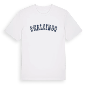 Chalaines college t-shirt – ekologisk bomull t-shirt från Pinshirt