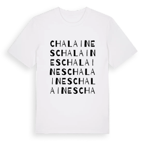 Chalaines ordlek t-shirt – ekologisk bomull t-shirt från Pinshirt