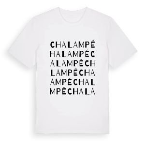 Chalampé ordlek t-shirt – ekologisk bomull t-shirt från Pinshirt