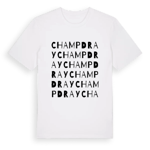 Champdray ordlek t-shirt – ekologisk bomull t-shirt från Pinshirt