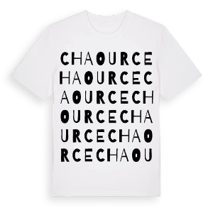 Chaource ordlek t-shirt – ekologisk bomull t-shirt från Pinshirt