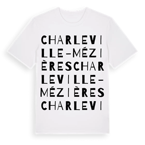 Charleville-Mézières ordlek t-shirt – ekologisk bomull t-shirt från Pinshirt