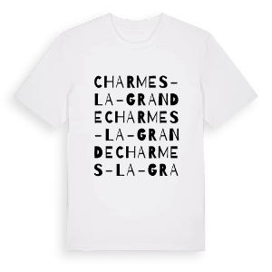 Charmes-la-Grande ordlek t-shirt – ekologisk bomull t-shirt från Pinshirt