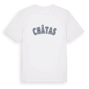 Châtas college t-shirt – ekologisk bomull t-shirt från Pinshirt