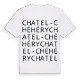 Chatel-Chéhéry ordlek t-shirt