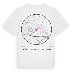 Châtillon-sous-les-Côtes t-shirt – ekologisk bomull t-shirt från Pinshirt