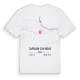 Châtillon-sur-Broué karta t-shirt