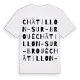 Châtillon-sur-Broué ordlek t-shirt