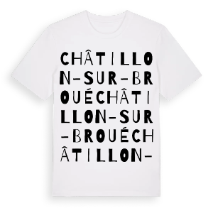 Châtillon-sur-Broué ordlek t-shirt – ekologisk bomull t-shirt från Pinshirt