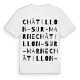 Châtillon-sur-Marne ordlek t-shirt