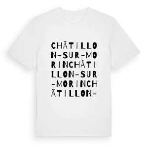 Châtillon-sur-Morin ordlek t-shirt – ekologisk bomull t-shirt från Pinshirt