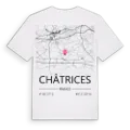 Châtrices karta t-shirt