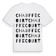 Chauffecourt ordlek t-shirt