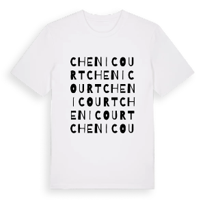 Chenicourt ordlek t-shirt – ekologisk bomull t-shirt från Pinshirt