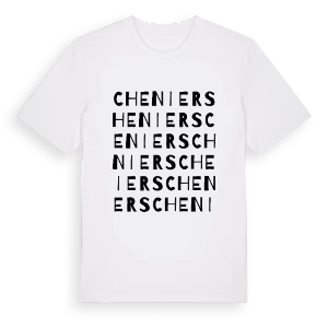 Cheniers ordlek t-shirt – ekologisk bomull t-shirt från Pinshirt
