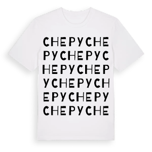Chepy ordlek t-shirt – ekologisk bomull t-shirt från Pinshirt