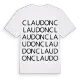 Claudon ordlek t-shirt