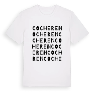 Cocheren ordlek t-shirt – ekologisk bomull t-shirt från Pinshirt