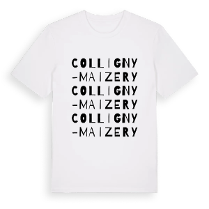 Colligny-Maizery ordlek t-shirt – ekologisk bomull t-shirt från Pinshirt