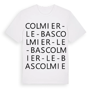 Colmier-le-Bas ordlek t-shirt – ekologisk bomull t-shirt från Pinshirt