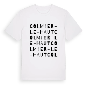 Colmier-le-Haut ordlek t-shirt – ekologisk bomull t-shirt från Pinshirt