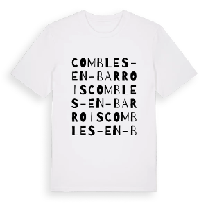 Combles-en-Barrois ordlek t-shirt – ekologisk bomull t-shirt från Pinshirt