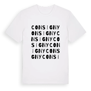 Consigny ordlek t-shirt – ekologisk bomull t-shirt från Pinshirt