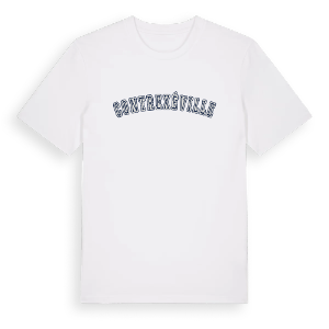 Contrexéville college t-shirt – ekologisk bomull t-shirt från Pinshirt