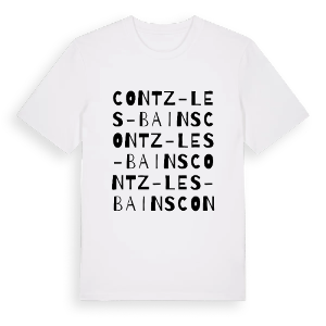 Contz-les-Bains ordlek t-shirt – ekologisk bomull t-shirt från Pinshirt