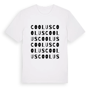 Coolus ordlek t-shirt – ekologisk bomull t-shirt från Pinshirt