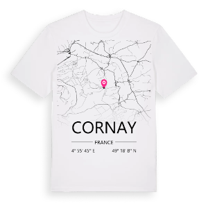 Cornay karta t-shirt – ekologisk bomull t-shirt från Pinshirt