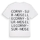Corny-sur-Moselle ordlek t-shirt