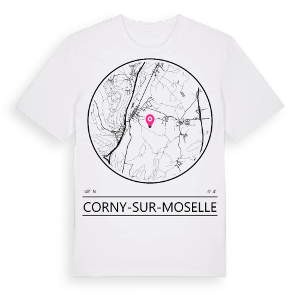Corny-sur-Moselle t-shirt – ekologisk bomull t-shirt från Pinshirt
