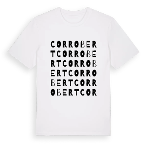 Corrobert ordlek t-shirt – ekologisk bomull t-shirt från Pinshirt