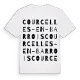 Courcelles-en-Barrois ordlek t-shirt