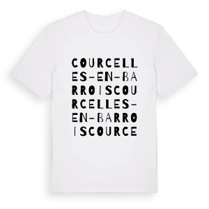 Courcelles-en-Barrois ordlek t-shirt – ekologisk bomull t-shirt från Pinshirt