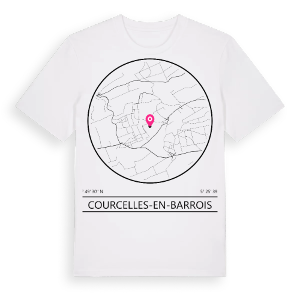 Courcelles-en-Barrois t-shirt – ekologisk bomull t-shirt från Pinshirt