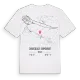 Courcelles-Sapicourt karta t-shirt