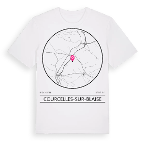 Courcelles-sur-Blaise t-shirt – ekologisk bomull t-shirt från Pinshirt
