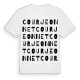 Courjeonnet ordlek t-shirt